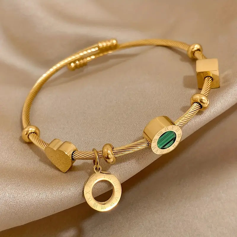 Bracciale Emerence Rousseau in smeraldo | Oro