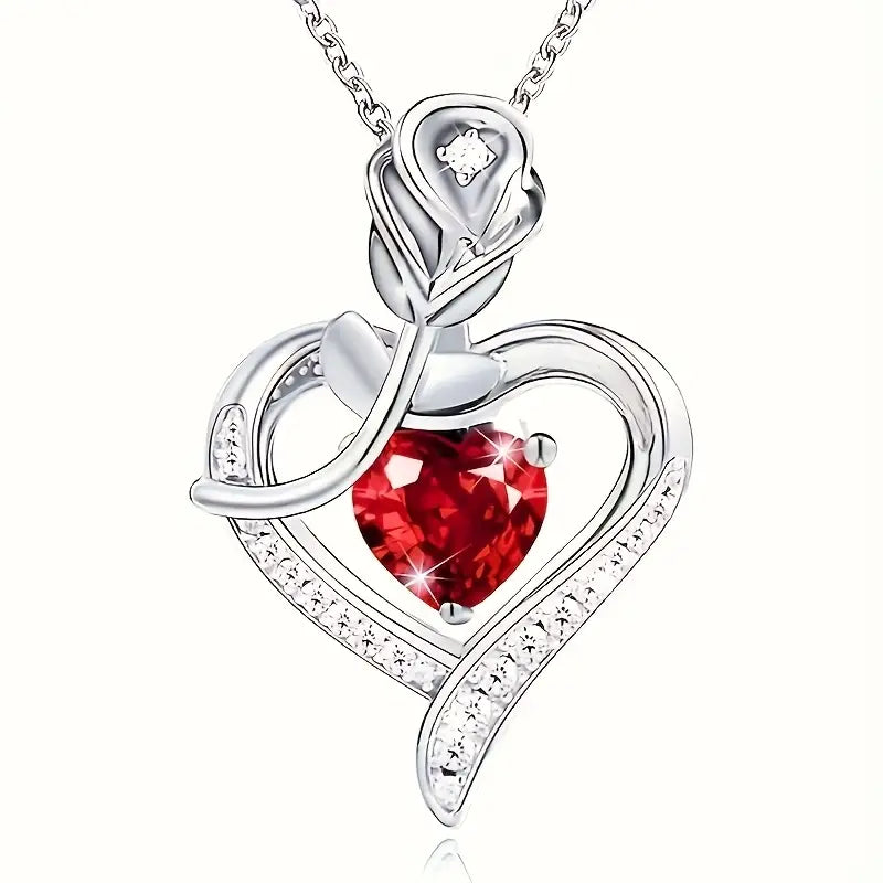 Collana Rosira Emberveil in Rubino - Argento