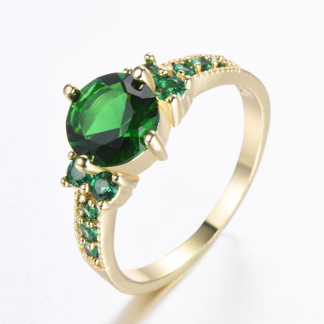 Anello in smeraldo Celia Ferrowyn | Colore oro