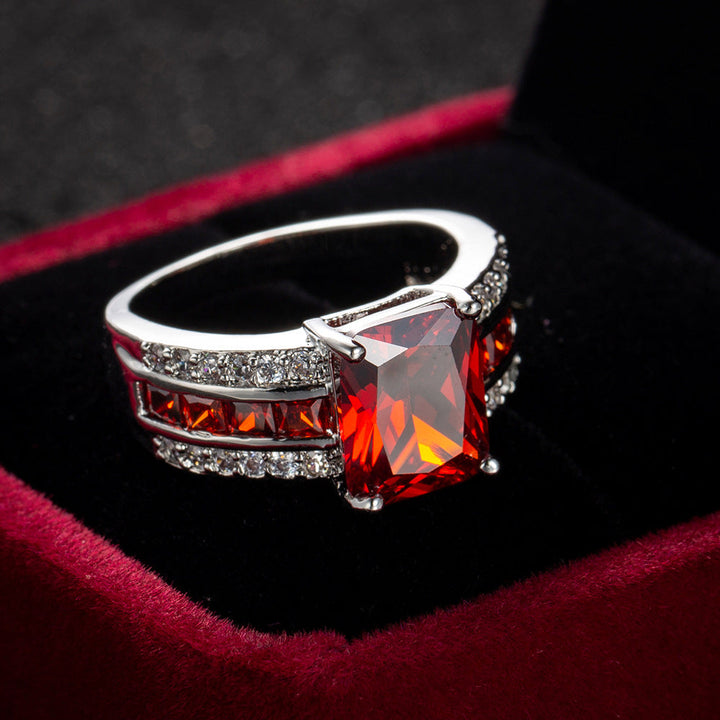 Anello Kassira Redmont Ruby - Tonalità Argento