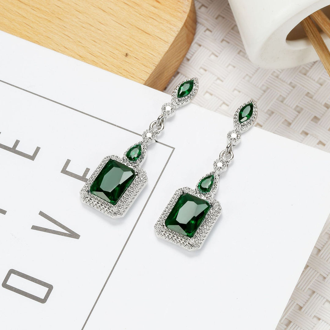 Orecchini Clarion Verdancia Emerald | Tonalità Argento