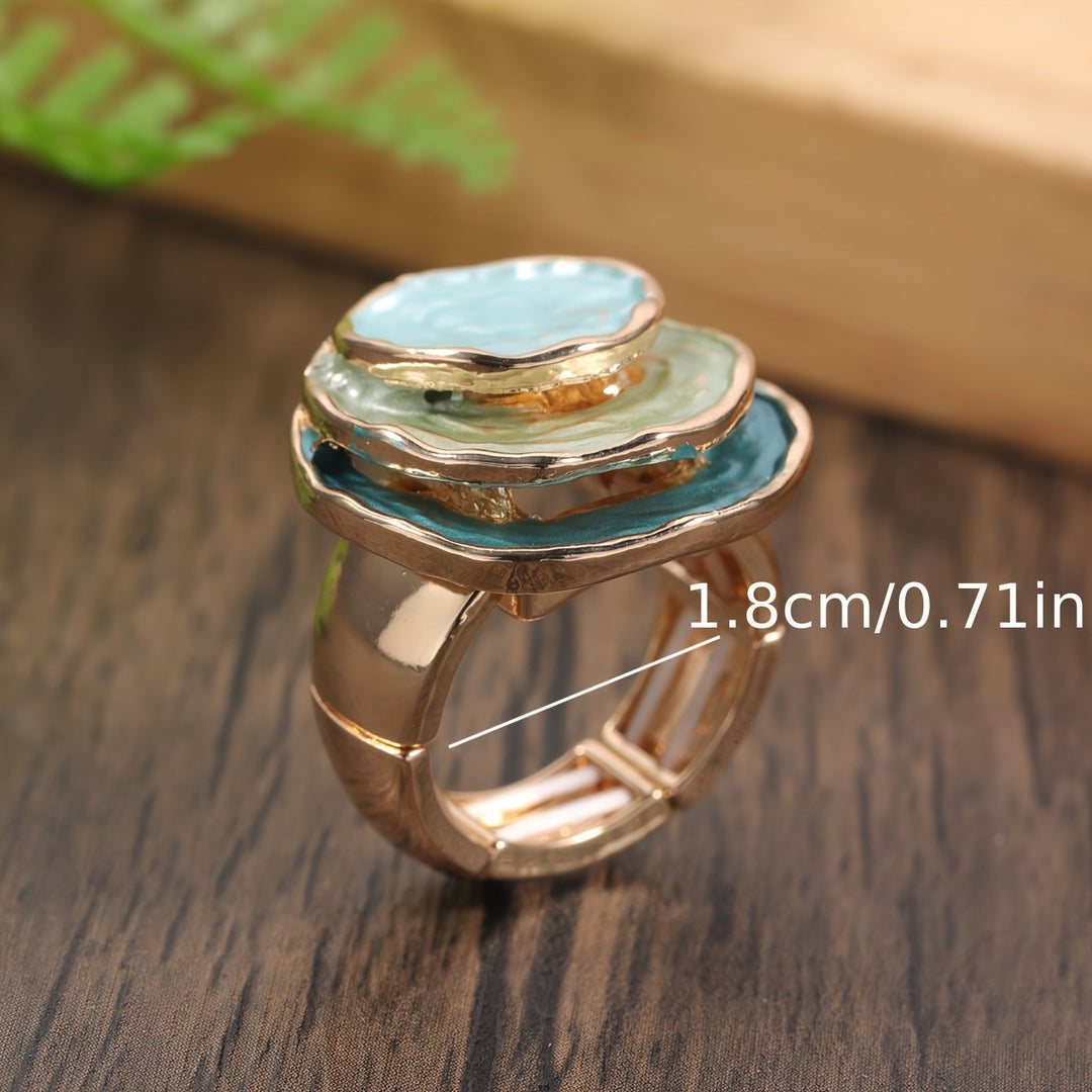 Anello boho triplo smaltato