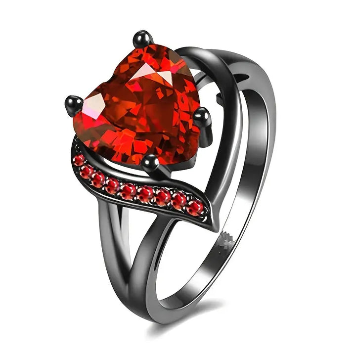 Anello Calindra Rosethorne Rubino - Tonalità Nera