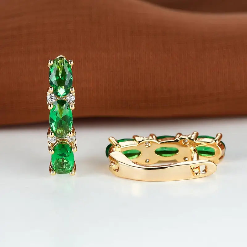 Orecchini in smeraldo Celeste Armand | Tonalità oro