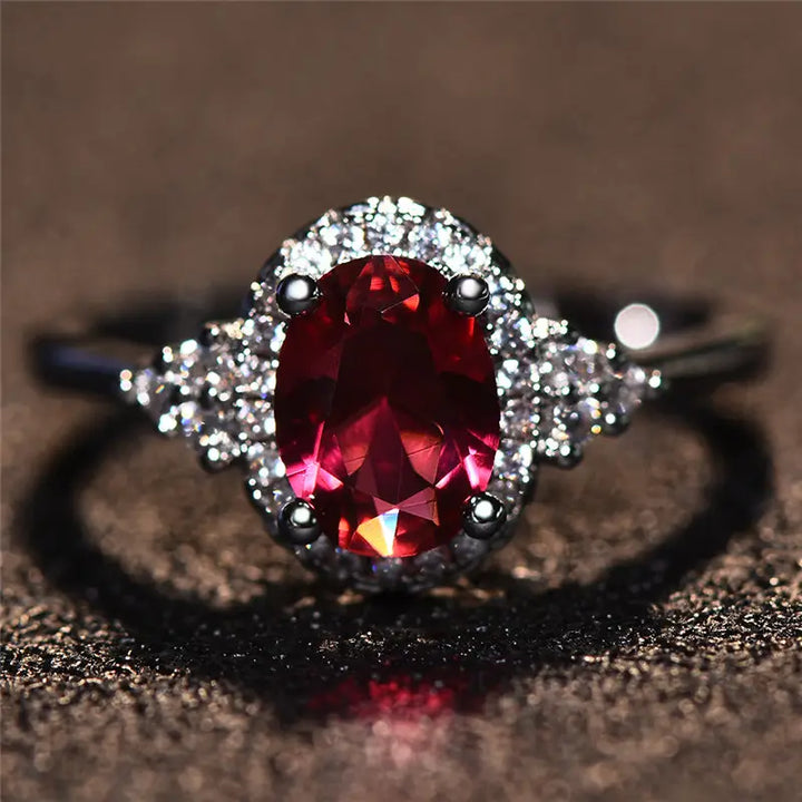 Anello Kirelle Emberlain Rubino - Tonalità Argento