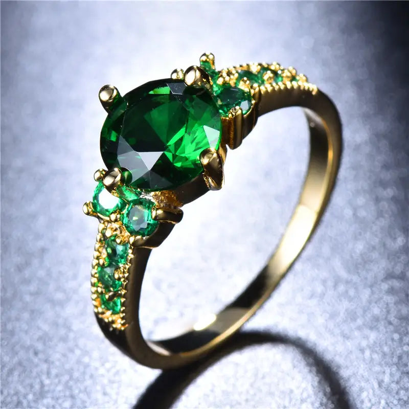 Anello in smeraldo Celia Ferrowyn | Colore oro