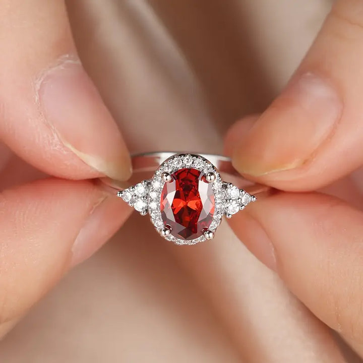 Anello Kirelle Emberlain Rubino - Tonalità Argento