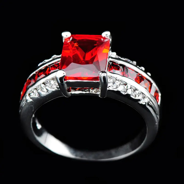 Anello Kassira Redmont Ruby - Tonalità Argento