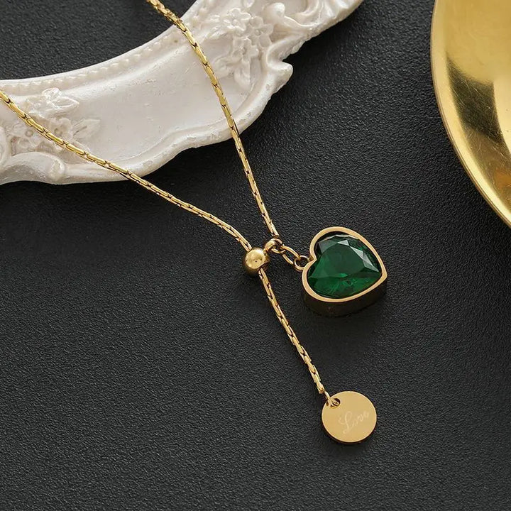 Collana di smeraldo Juliette Veyron | Tonalità oro