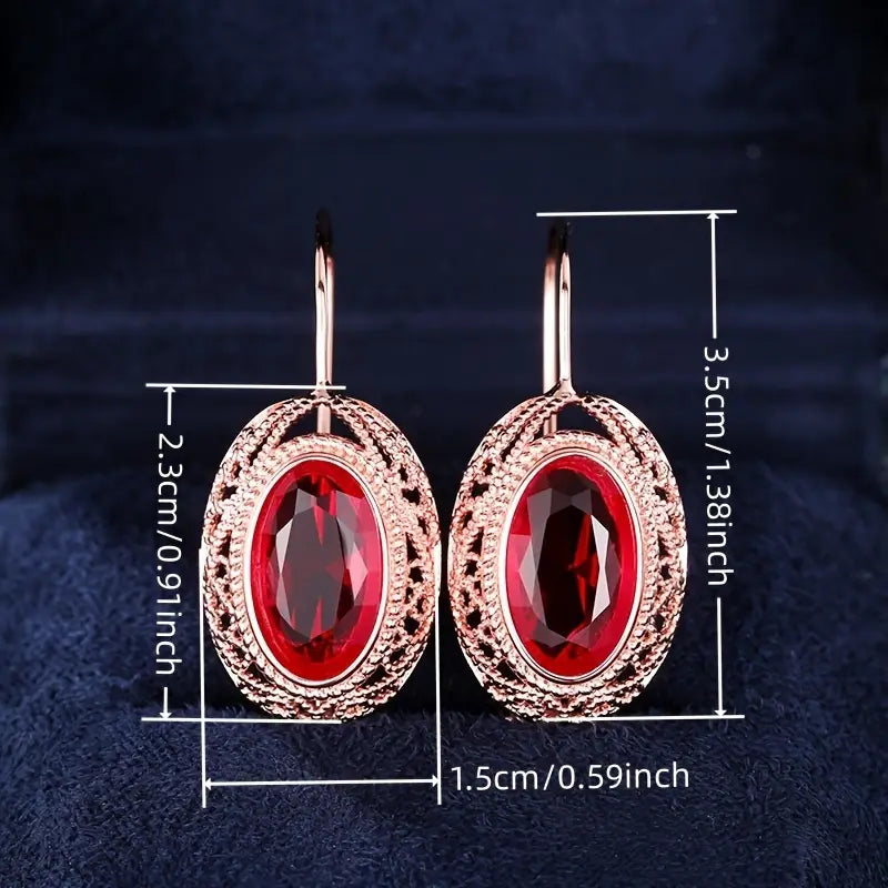 Orecchini Talessia Rougefort Ruby - Oro Rosa
