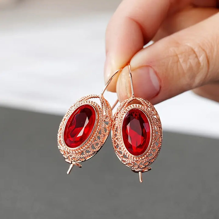 Orecchini Talessia Rougefort Ruby - Oro Rosa
