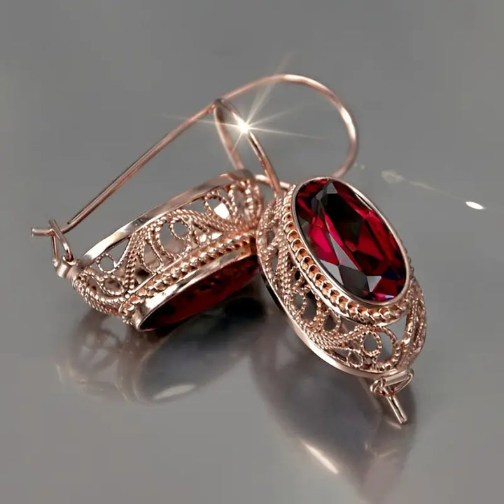 Orecchini Talessia Rougefort Ruby - Oro Rosa
