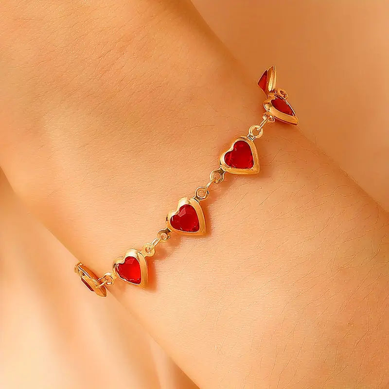 Bracciale Ophelyra Garnetelle Ruby - In Tonalità Oro