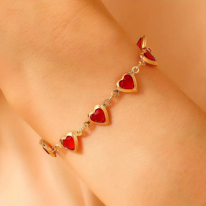 Bracciale Ophelyra Garnetelle Ruby - In Tonalità Oro