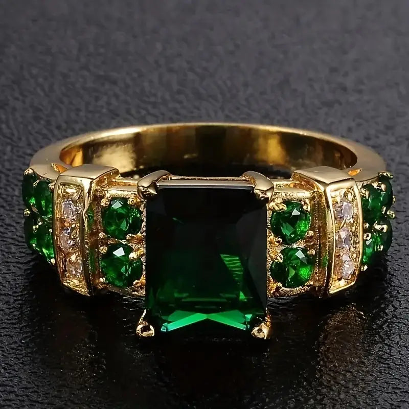 Anello in smeraldo Averine Virdara | Tonalità oro