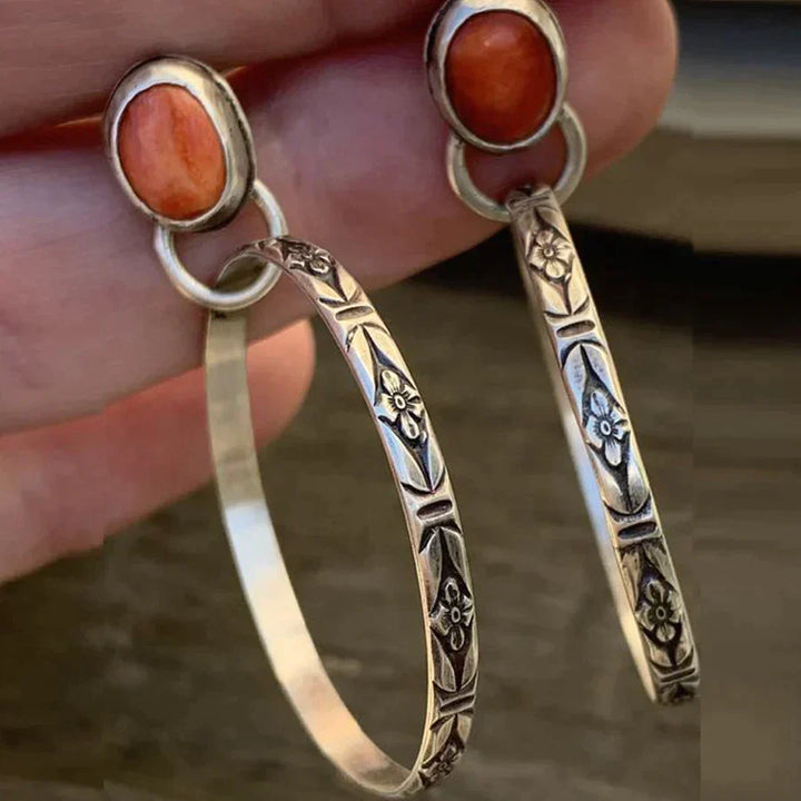 Orecchini boho con onice