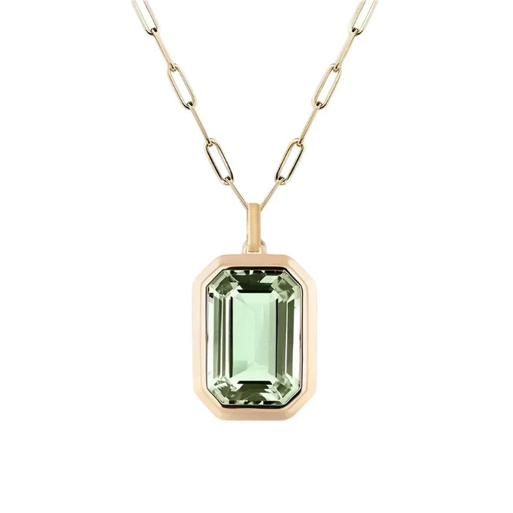 Collana Sarina Elowen in smeraldo | Colore oro