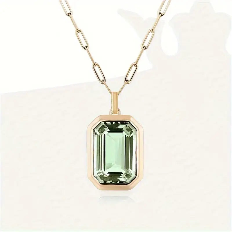 Collana Sarina Elowen in smeraldo | Colore oro