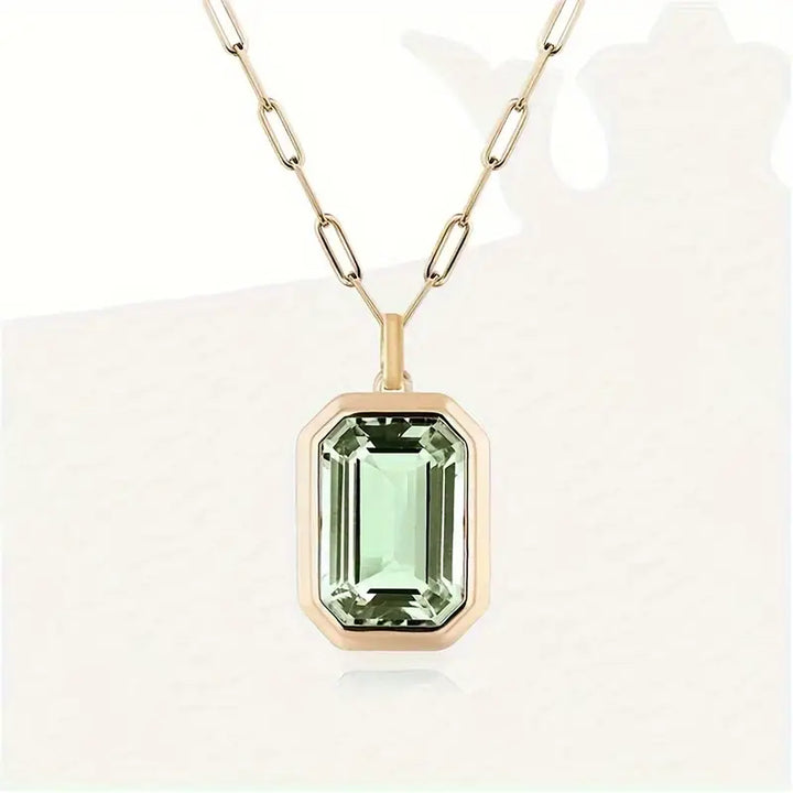 Collana Sarina Elowen in smeraldo | Colore oro