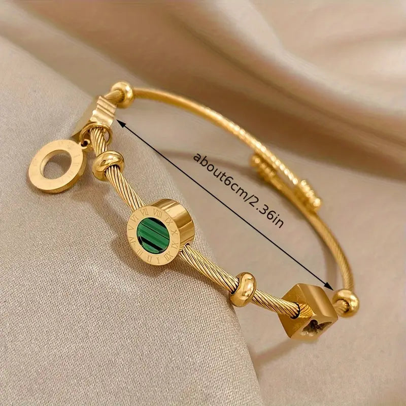 Bracciale Emerence Rousseau in smeraldo | Oro