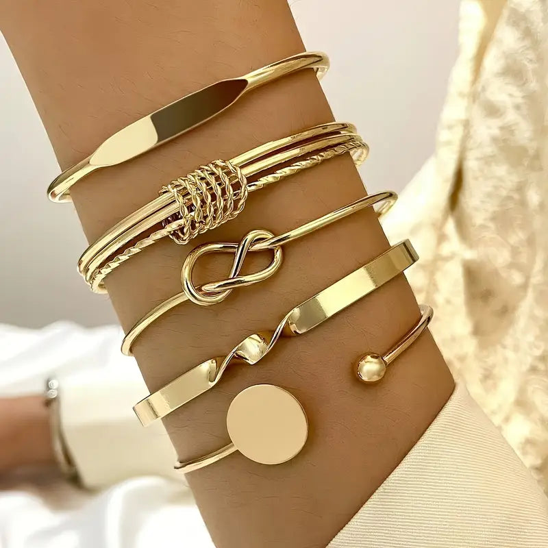 Set bracciale Eleganza Intrecciata | Oro