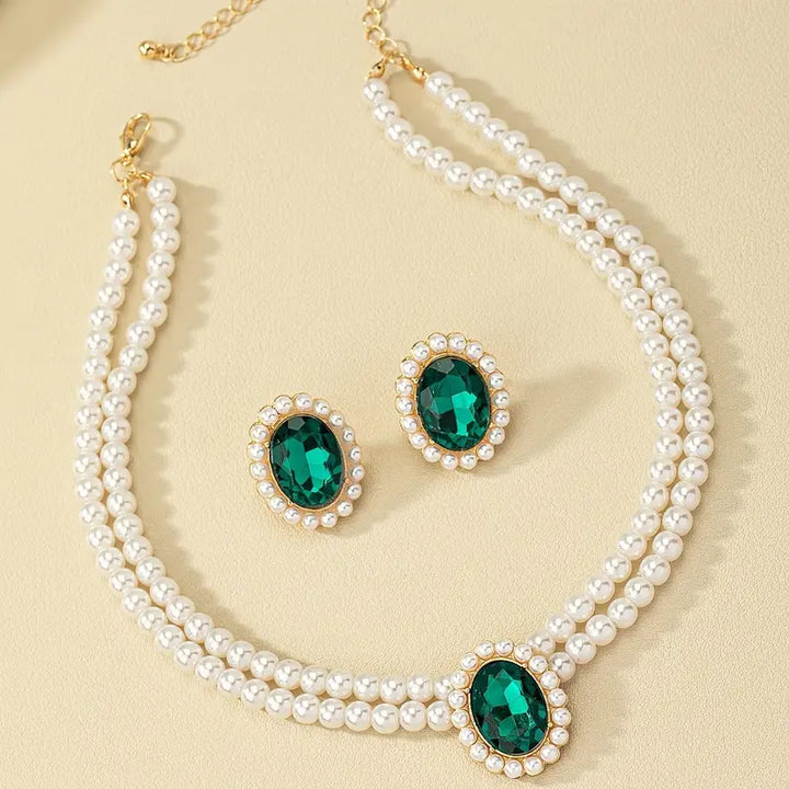 Set di Gioielli in Smaraldo Evelina Marchand | Colore Oro