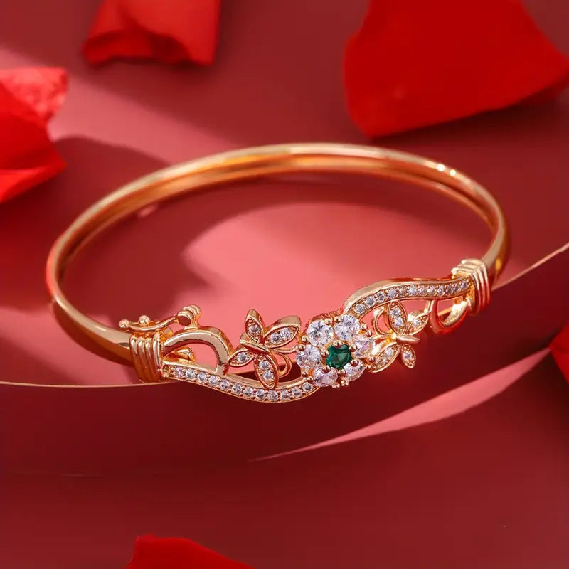 Bracciale Isla Beaumont in smeraldo | Tonalità oro