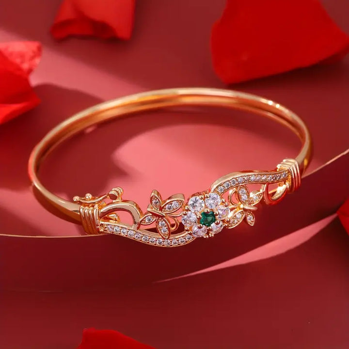 Bracciale Isla Beaumont in smeraldo | Tonalità oro