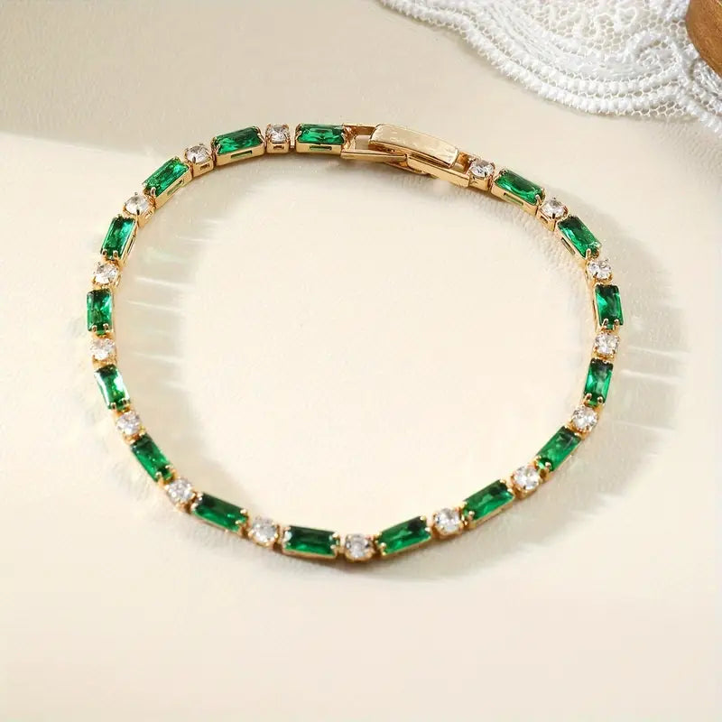 Bracciale Miralyn Sevrine in Smalto Verde | Colore Oro