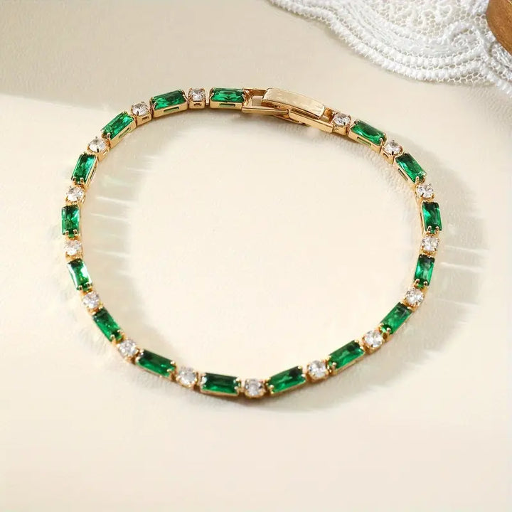 Bracciale Miralyn Sevrine in Smalto Verde | Colore Oro