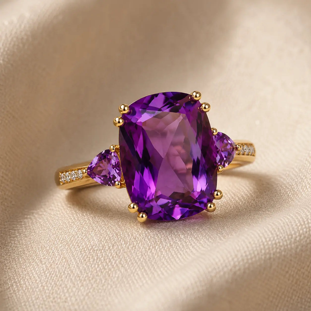 Anello Portofino dorato con zircone