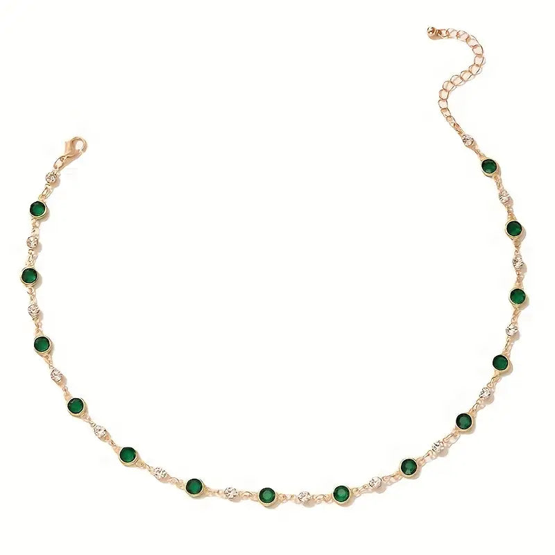 Collana Elira Vescari in smeraldo | Tonalità oro