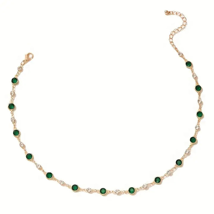 Collana Elira Vescari in smeraldo | Tonalità oro