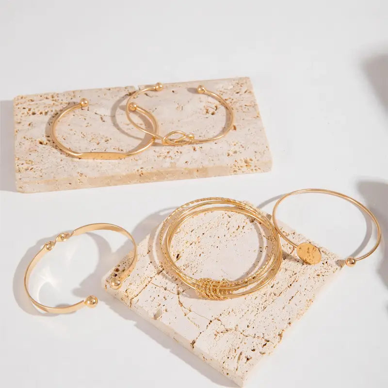 Set bracciale Eleganza Intrecciata | Oro