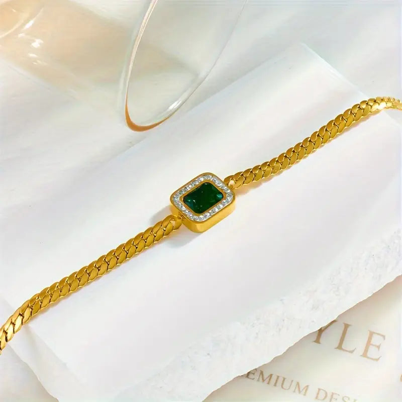 Bracciale Orielle Verdaska in Smaraldo | Tonalità Oro