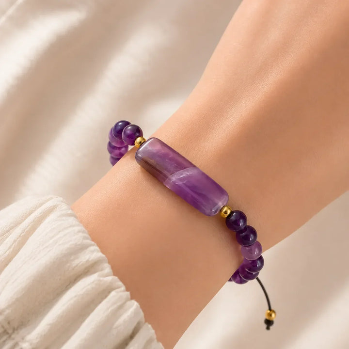 Bracciale classico regolabile in perle