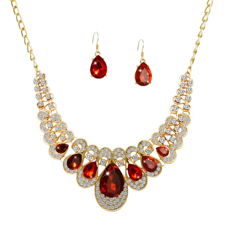 Set di gioielli Maevina Crimselle Ruby - Tonalità Oro