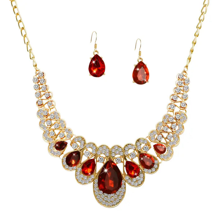 Set di gioielli Maevina Crimselle Ruby - Tonalità Oro