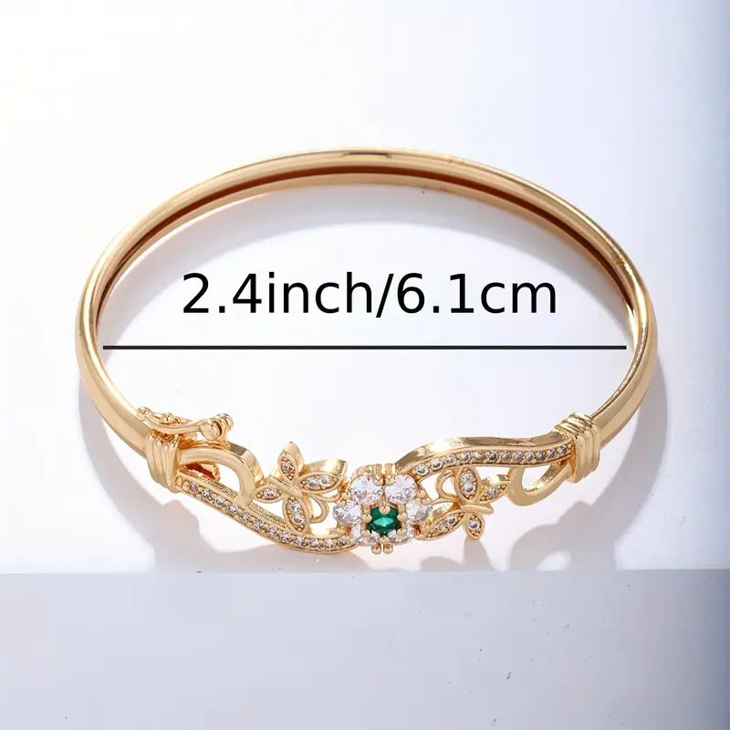 Bracciale Isla Beaumont in smeraldo | Tonalità oro
