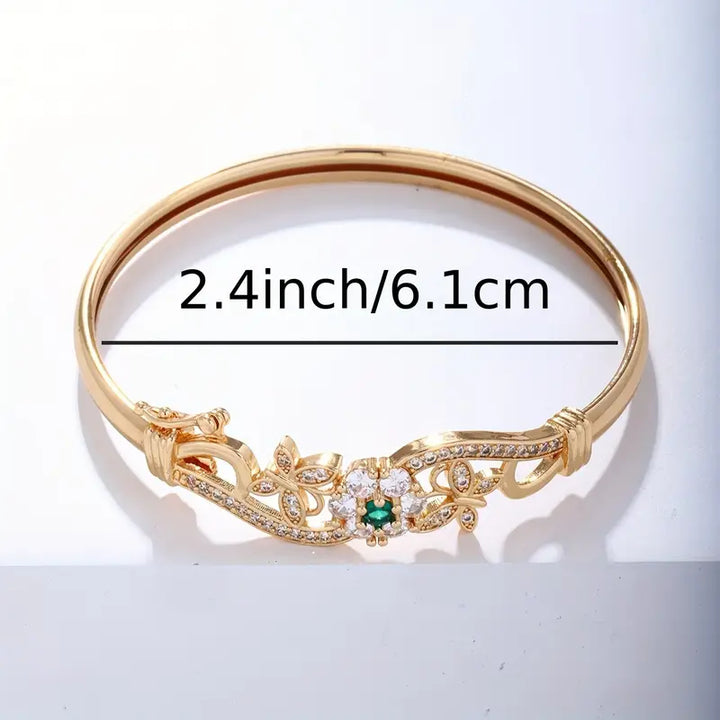 Bracciale Isla Beaumont in smeraldo | Tonalità oro