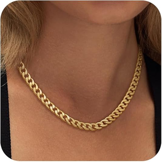 Collana a catena cubana massiccia | Oro