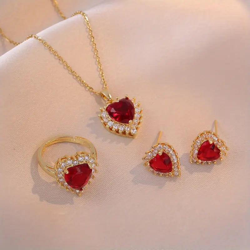 Set di Gioielli Anavelle Roubella in Rubino - Oro