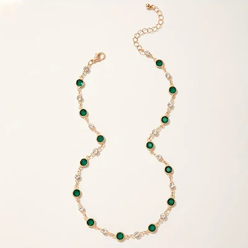 Collana Elira Vescari in smeraldo | Tonalità oro