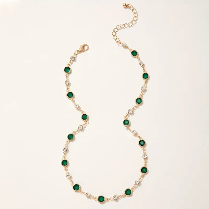 Collana Elira Vescari in smeraldo | Tonalità oro