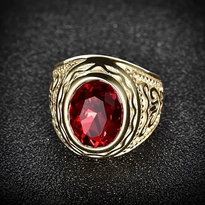 Anello Ravelle Sangris Ruby - Tonalità Oro