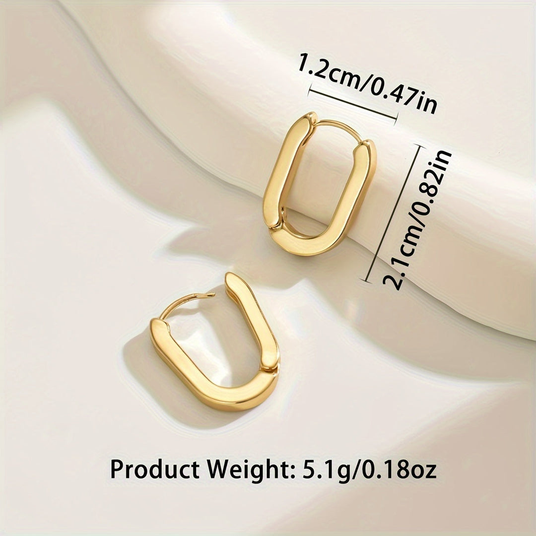 Orecchini geometrici eleganti a cerchio