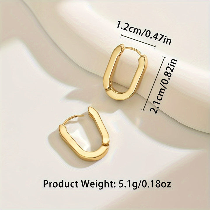Orecchini geometrici eleganti a cerchio