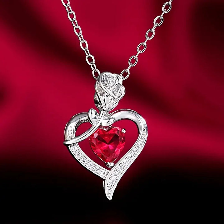 Collana Rosira Emberveil in Rubino - Argento