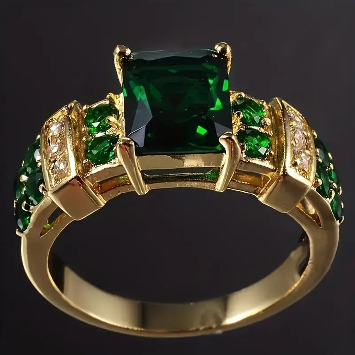 Anello in smeraldo Averine Virdara | Tonalità oro