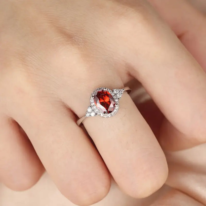 Anello Kirelle Emberlain Rubino - Tonalità Argento